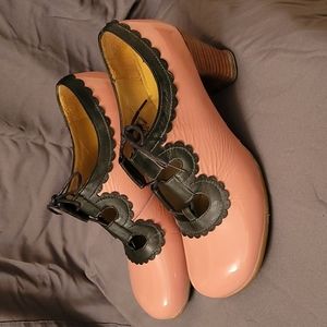 Pink Fluevog Mary Jane Heels 9.5